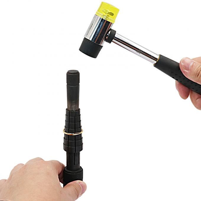 Martello metallico a doppia testa di plastica e gomma per gioiellieri 3